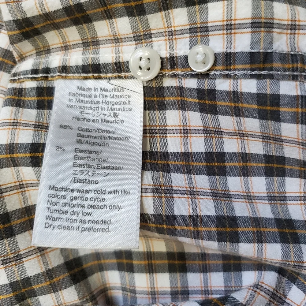 J. Crew Plaid Slim Untucked Fit Longsleeve Button Down Shirt Large